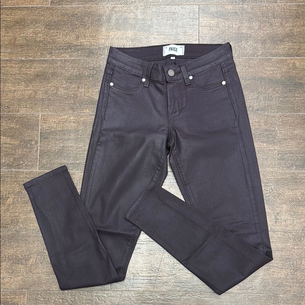 Paige Women's coated skinny denim